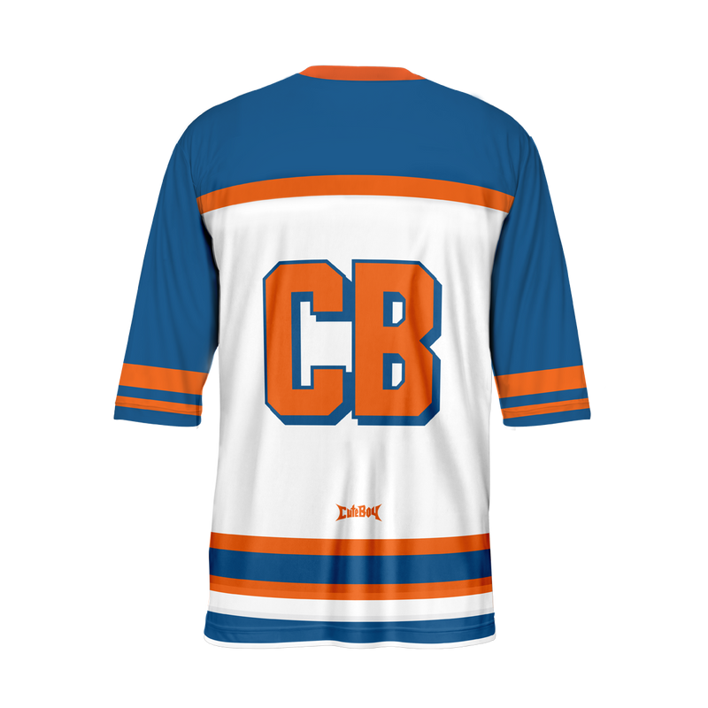 Sporty Hockey Mesh Top [Orange/Blue]