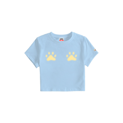 Fluffy Paw [Blue] Baby Tee