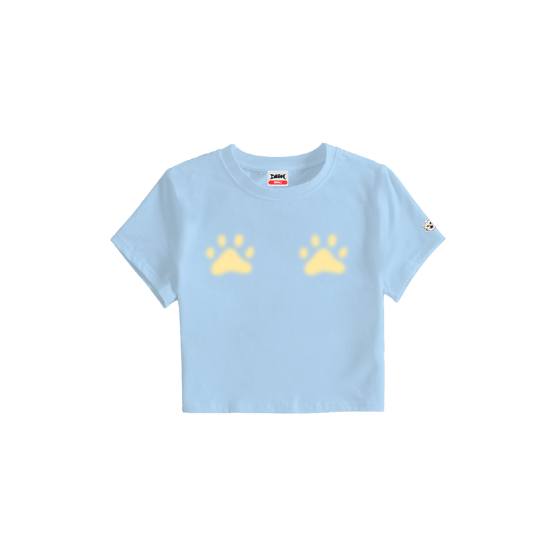 Fluffy Paw [Blue] Baby Tee