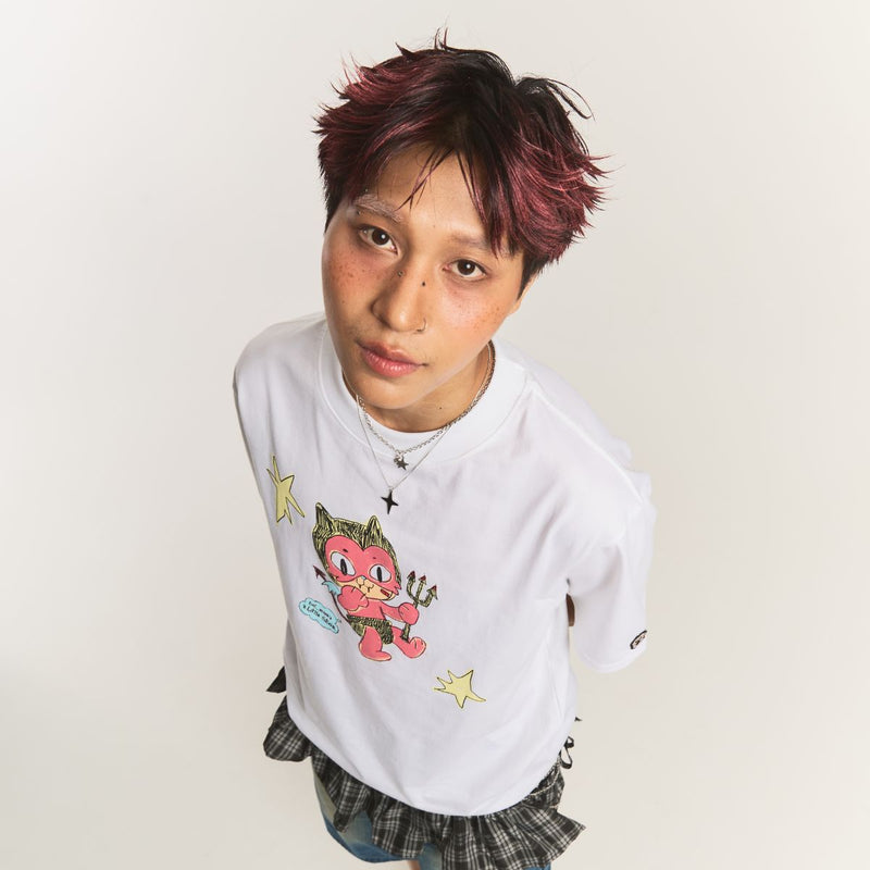 Cat Devil [White] T-Shirt