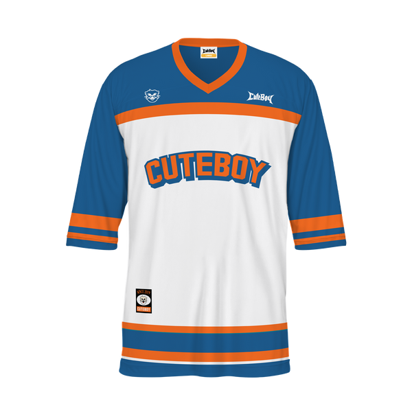 Sporty Hockey Mesh Top [Orange/Blue]