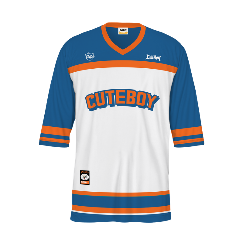 Sporty Hockey Mesh Top [Orange/Blue]