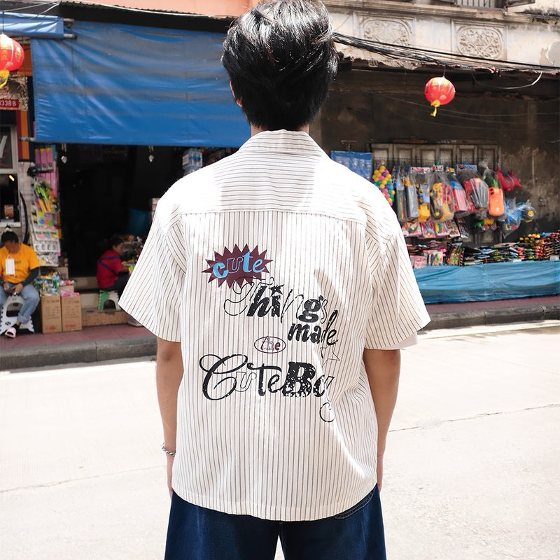 Hoomen!! [White Chocco] Cropped Shirt