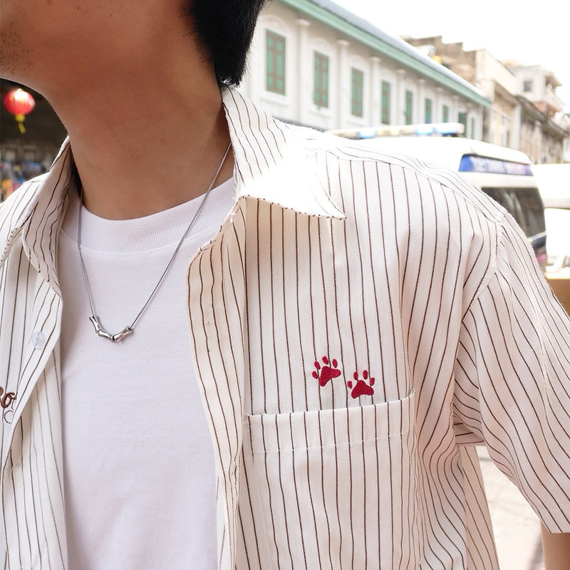 Hoomen!! [White Chocco] Cropped Shirt