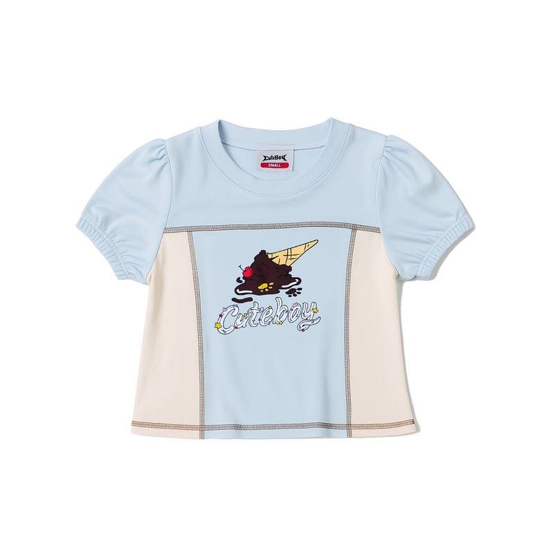 MELTED ICE-CREAM [B/C] Cropped T-Shirt