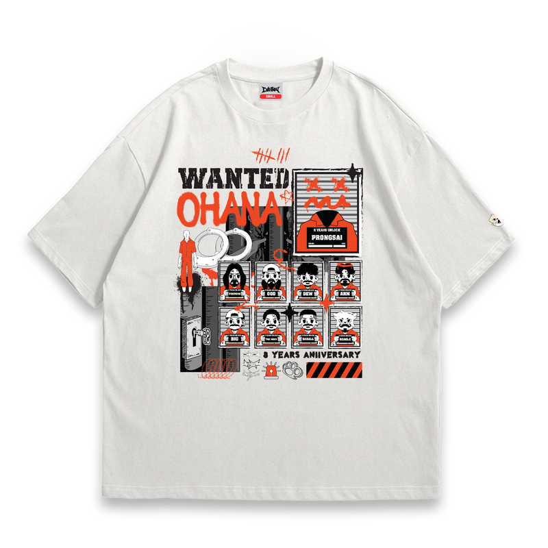 [Pre-Order] Escaped Prisoner Washed T-Shirt [White]