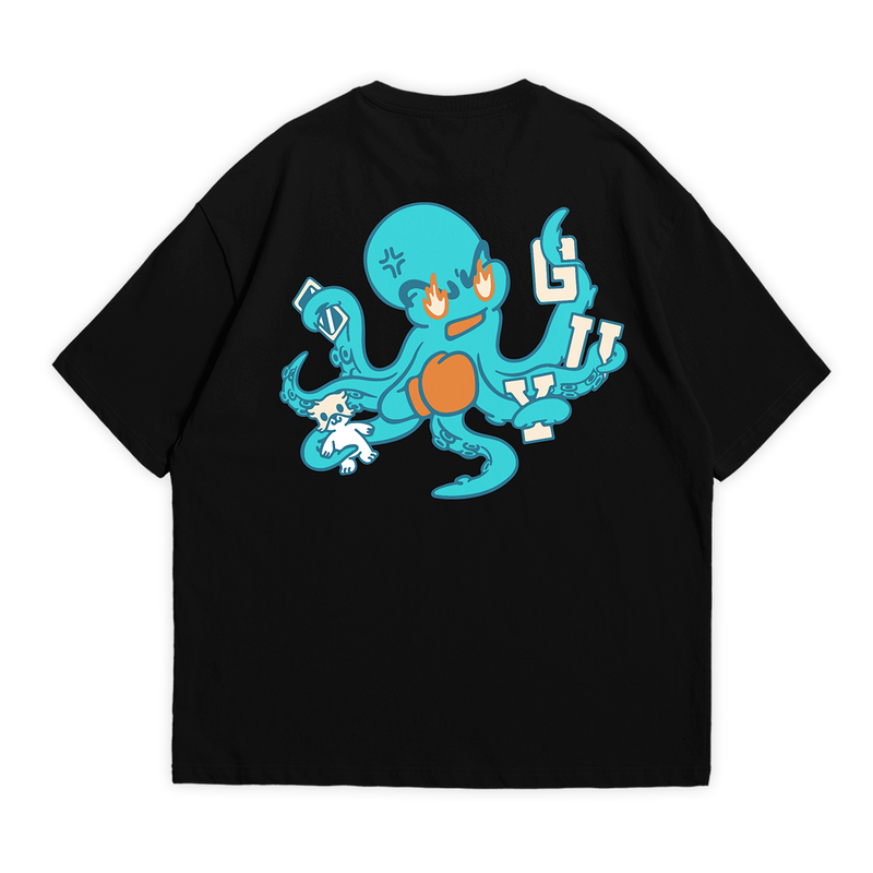 กายหงิด x CuteBoy Angry Octopus T-Shirt